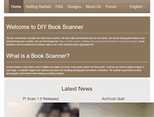 Tablet Screenshot of diybookscanner.org